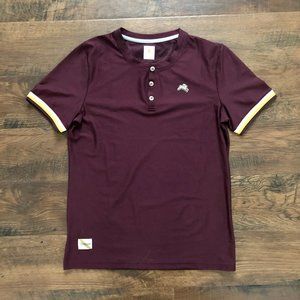 Tracksmith VC Henley Tee Wine